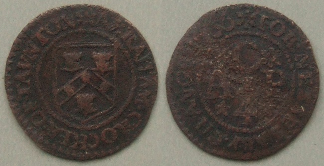 Taunton, Abraham Crocker 1666 farthing